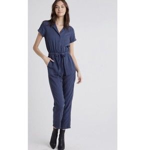 Bella Dahl  Womens Jumpsuit Drawstring Waist Size Medium Brown